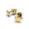 Сережки «Серце» з жовтого золота 317693100
