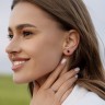 Сережки з білого золота, з чорними діамантами 336271121