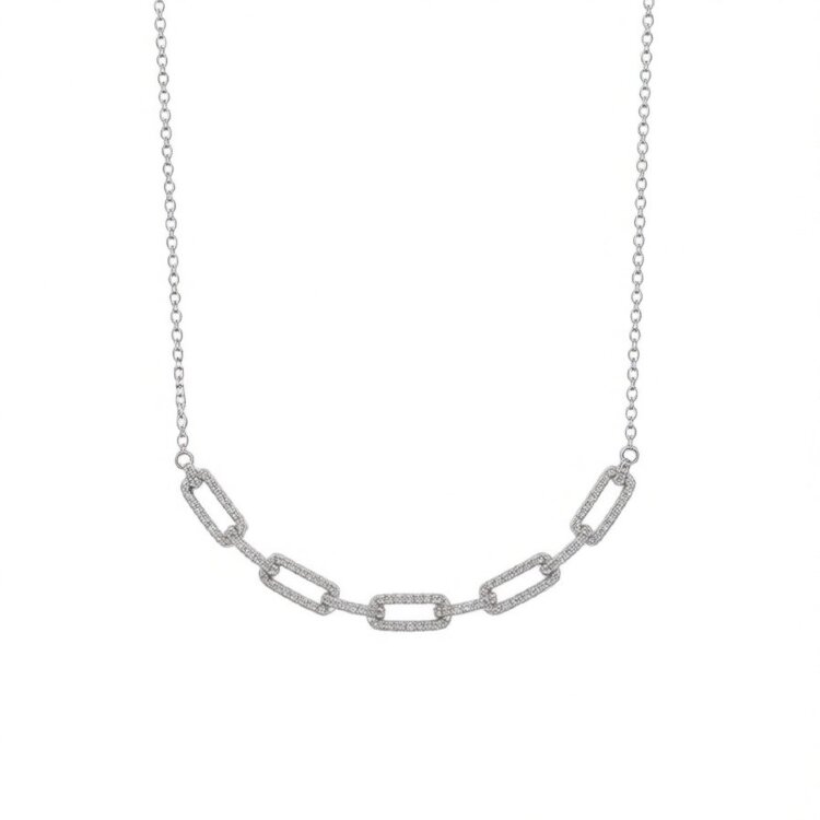 Кольє Rainbow з фіанітами DM5095NG