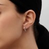 Сережки з білого золота, з діамантами 37461121