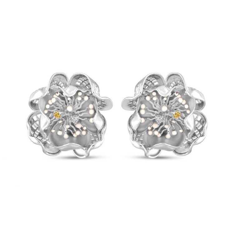 Сережки Gallica з фіанітами та емаллю GLHE0033-CZ Сережки Gallica з фіанітами та емаллю GLHE0033-CZ