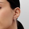 Сережки з білого золота, з діамантами 314261121