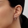 Сережки з білого золота, з діамантами 313541121