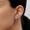 Сережки з білого золота, з діамантами 313541121